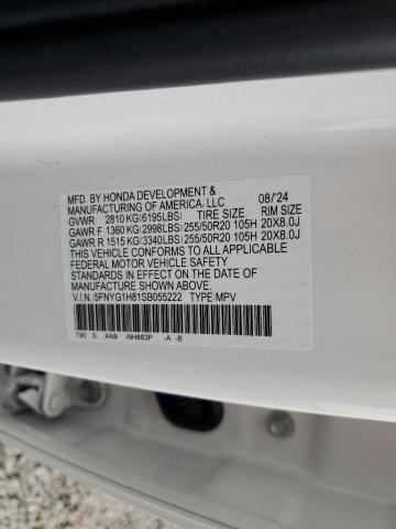 2025 HONDA PILOT ELIT 5FNYG1H81SB055222