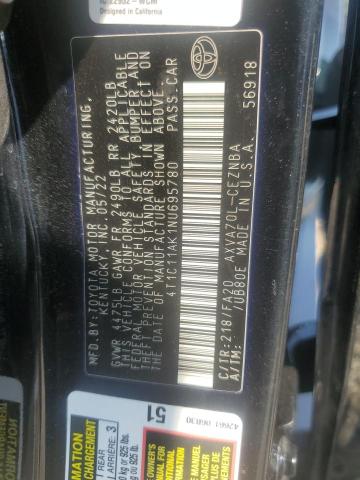 2022 TOYOTA CAMRY LE - 4T1C11AK1NU695780