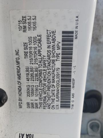 2016 HONDA CR-V LX - 5J6RM4H33GL009179