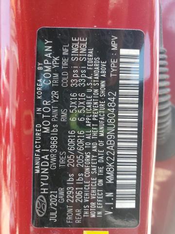 2022 HYUNDAI KONA SEL - KM8K22AB9NU804842