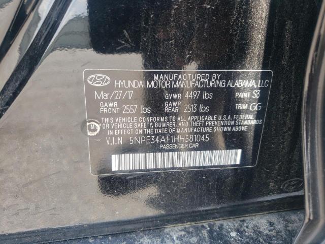 2017 HYUNDAI SONATA SPO 5NPE34AF1HH581045