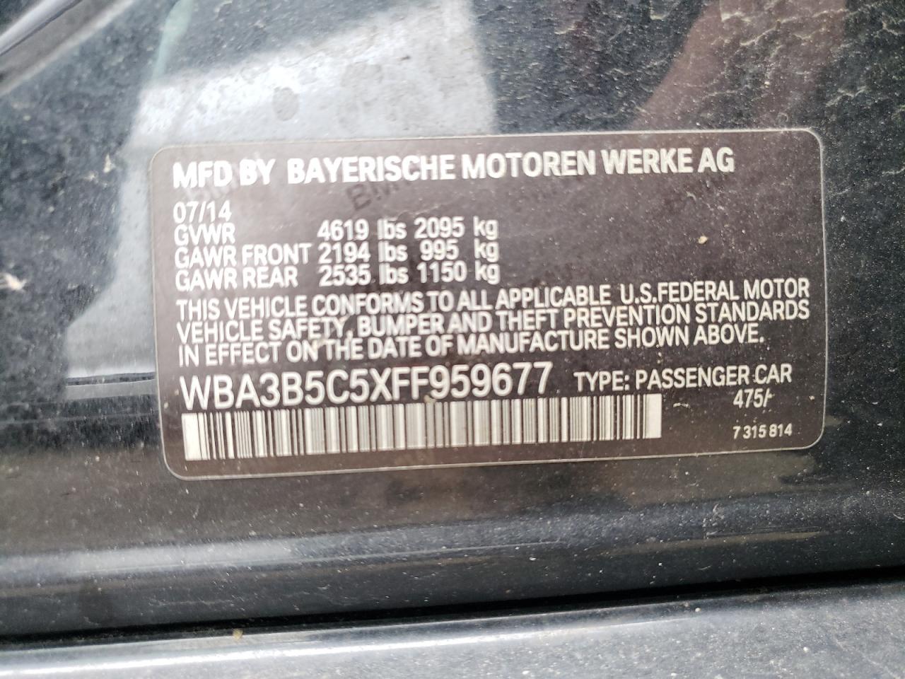 BMW 3 SERIES XI SULEV