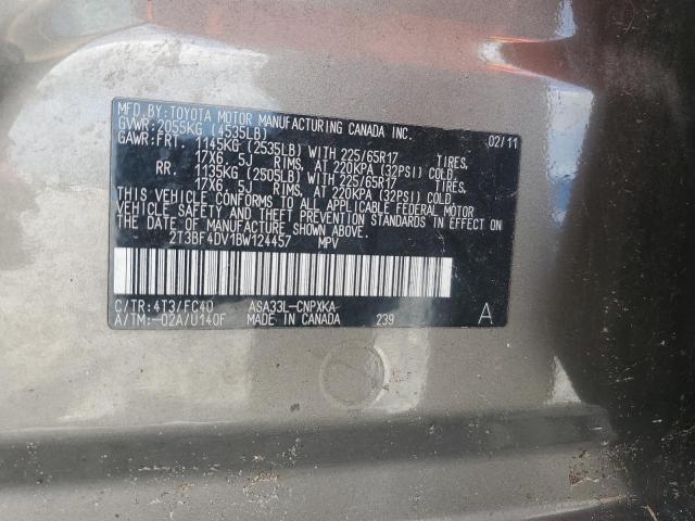 2011 TOYOTA RAV4 - 2T3BF4DV1BW124457