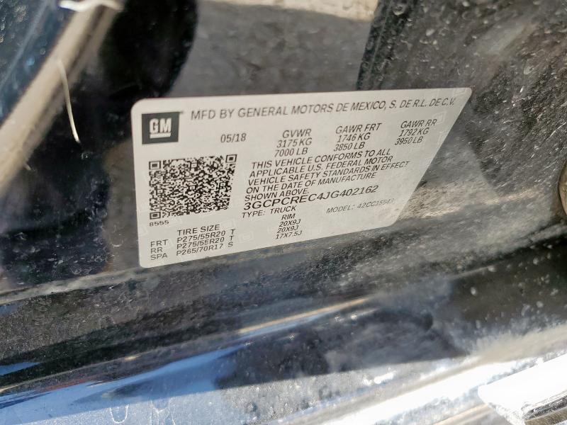 2018 CHEVROLET SILVERADO - 3GCPCREC4JG402162