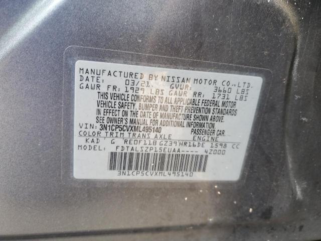 2021 NISSAN KICKS SV 3N1CP5CVXML495140