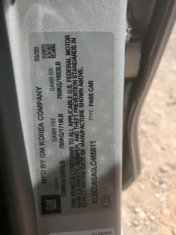 2020 CHEVROLET SPARK 1LT KL8CD6SA0LC466811