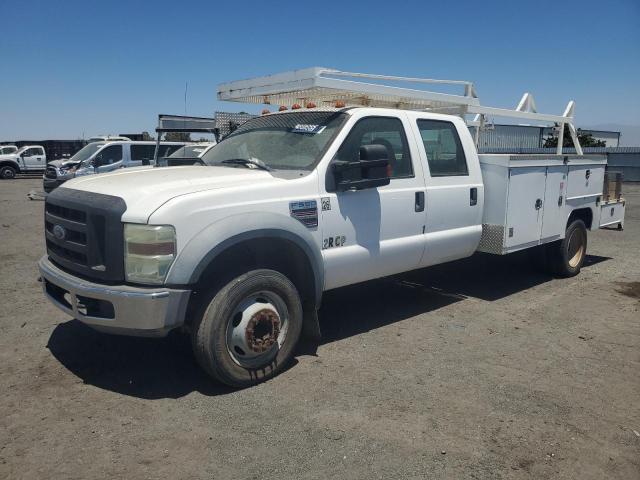FORD F550 SUPER 2008 white crew cha diesel 1FDAW56R18EC12812 photo #1