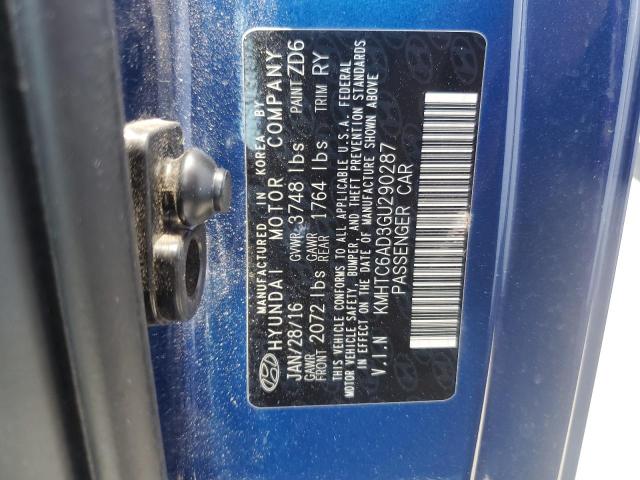 2016 HYUNDAI VELOSTER - KMHTC6AD3GU290287
