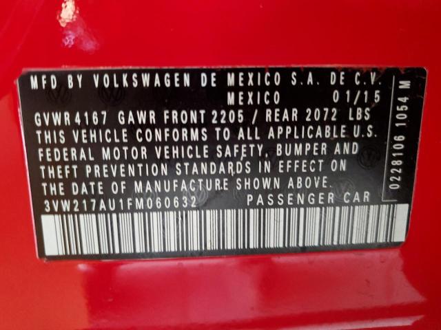 2015 VOLKSWAGEN GOLF 3VW217AU1FM060632