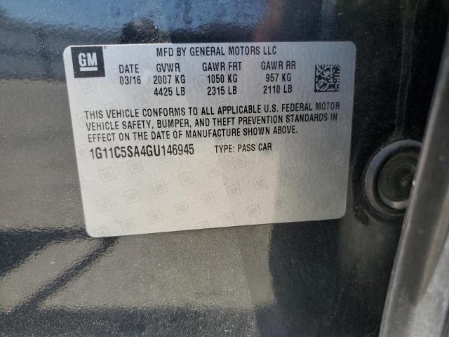 2016 CHEVROLET MALIBU LIM - 1G11C5SA4GU146945
