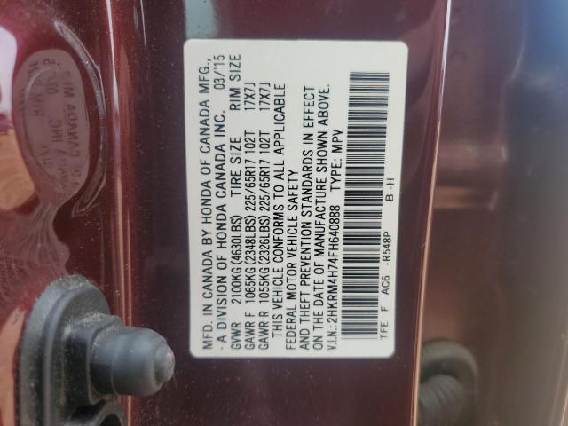 2015 HONDA CR-V EXL - 2HKRM4H74FH640888