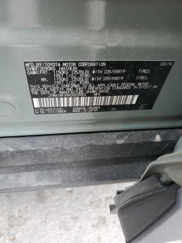 2019 TOYOTA RAV4 XLE P - JTMA1RFVXKD023953