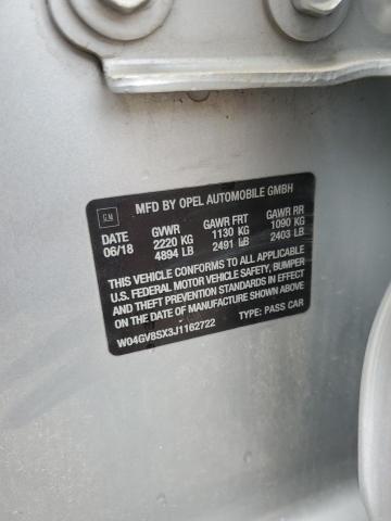 2018 BUICK REGAL TOURX ESSENCE W04GV8SX3J1162722