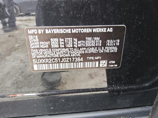 2018 BMW X5 SDRIVE3 - 5UXKR2C51J0Z17384