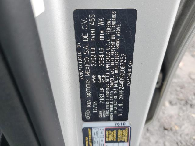 2019 KIA FORTE FE - 3KPF24AD9KE067252