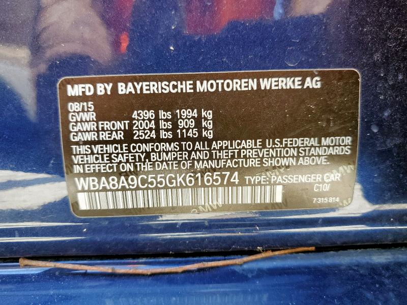 2016 BMW 320 I - WBA8A9C55GK616574