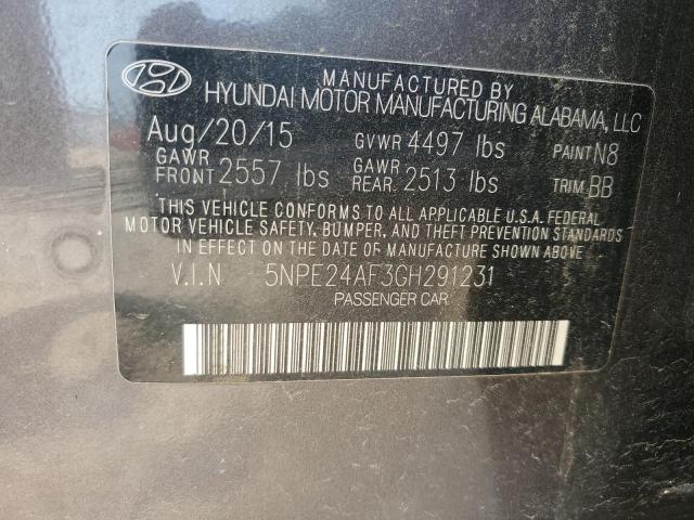 2016 HYUNDAI SONATA SE - 5NPE24AF3GH291231