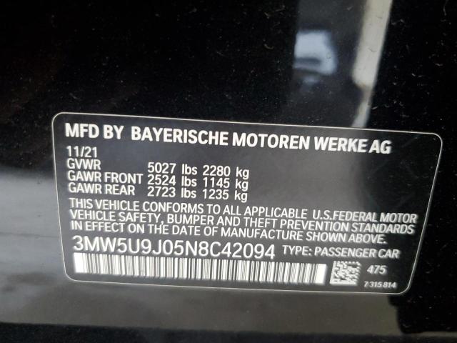 2022 BMW M340XI 3MW5U9J05N8C42094