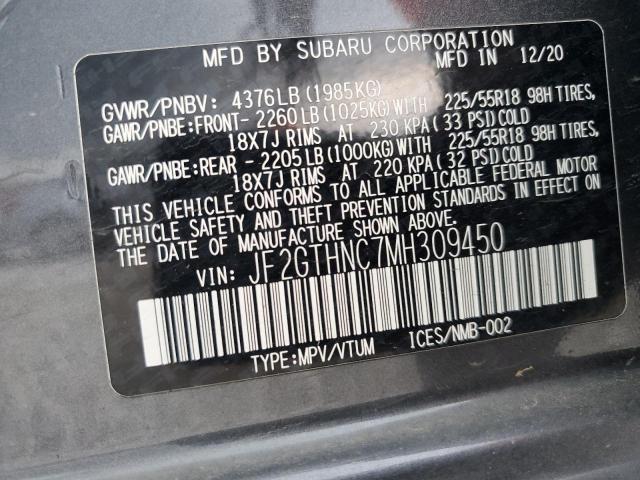 2021 SUBARU CROSSTREK - JF2GTHNC7MH309450
