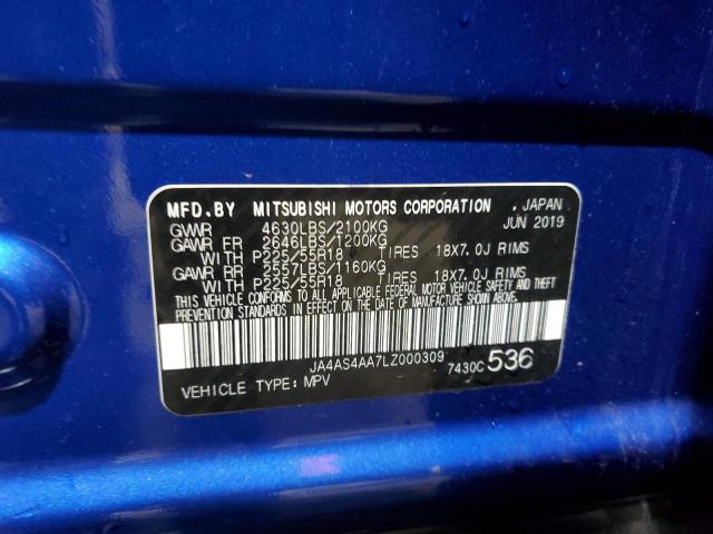 2020 MITSUBISHI ECLIPSE CR - JA4AS4AA7LZ000309