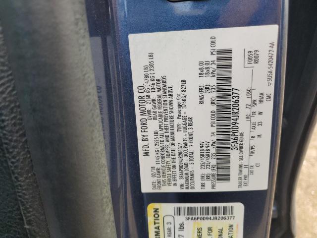 2018 FORD FUSION TIT 3FA6P0D94JR206377