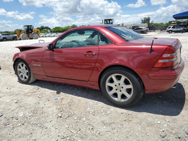 MERCEDES-BENZ SLK 230 KO 2001 red  gas WDBKK49F01F223928 photo #3