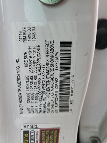 2020 ACURA RDX TECHNO 5J8TC2H51LL008662