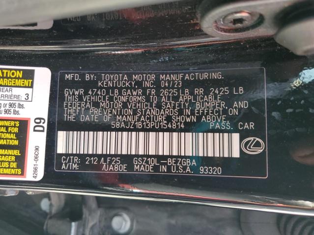 2023 LEXUS ES 350 F S 58AJZ1B13PU154814