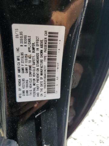 2016 HONDA ACCORD EX 1HGCR2F08GA034277