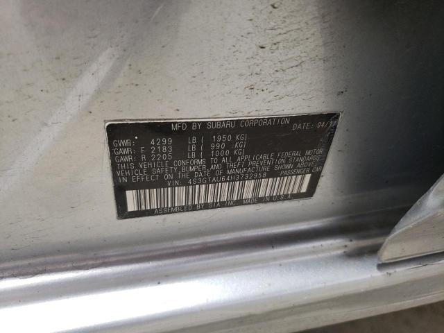 2017 SUBARU IMPREZA LI 4S3GTAU64H3732958