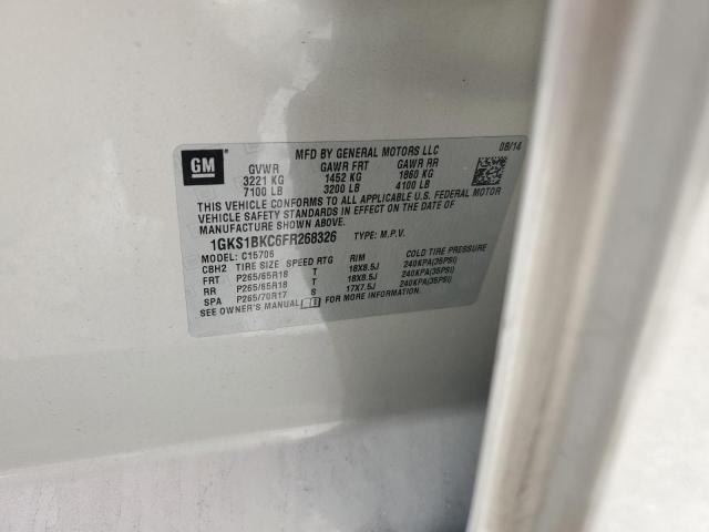 2015 GMC YUKON SLT 1GKS1BKC6FR268326