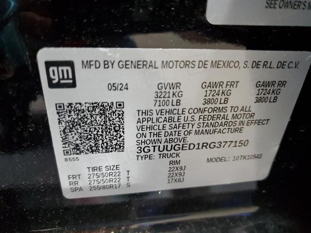 2024 GMC SIERRA K15 3GTUUGED1RG377150