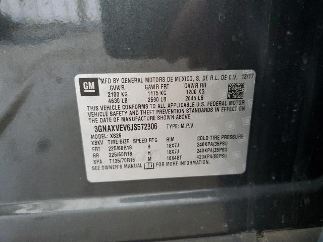 2018 CHEVROLET EQUINOX PR - 3GNAXVEV6JS572306