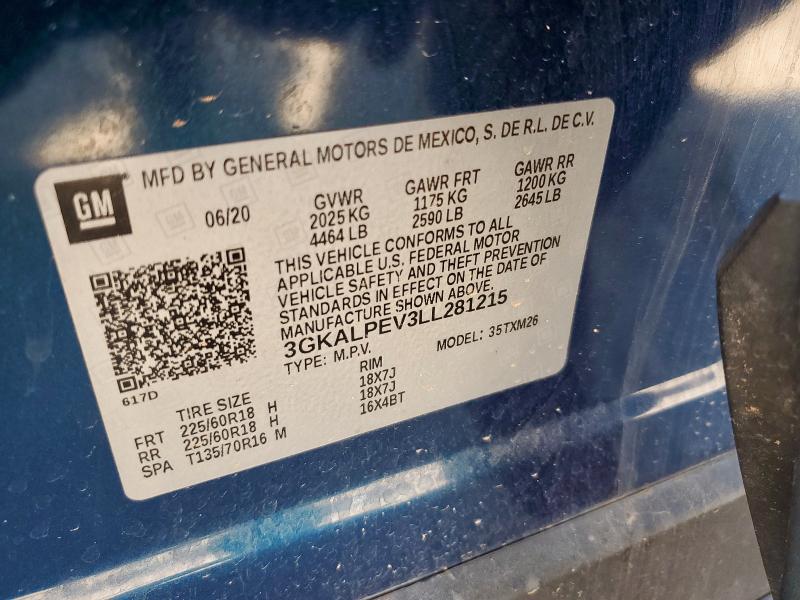 2020 GMC TERRAIN SLT 3GKALPEV3LL281215