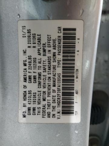 2015 HONDA ACCORD LX 1HGCR2F39FA109545