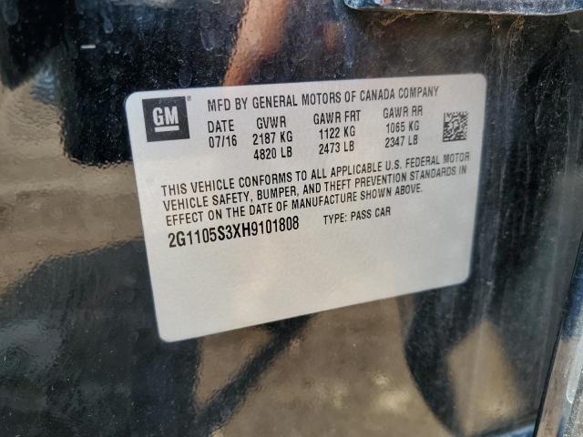 2017 CHEVROLET IMPALA LT 2G1105S3XH9101808