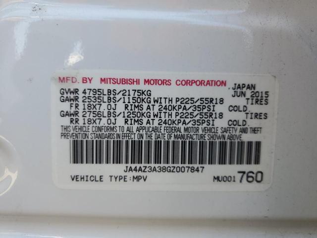 2016 MITSUBISHI OUTLANDER - JA4AZ3A38GZ007847