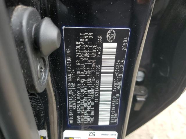 2024 TOYOTA CAMRY SE N - 4T1S31AKXRU076395