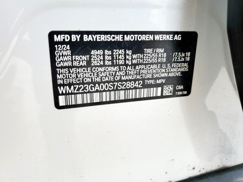 2025 MINI COUNTRYMAN WMZ23GA00S7S28842