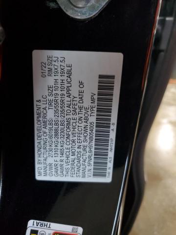2022 HONDA ODYSSEY EL 5FNRL6H97NB054005