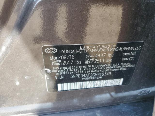 2016 HYUNDAI SONATA SPO - 5NPE34AF2GH410349