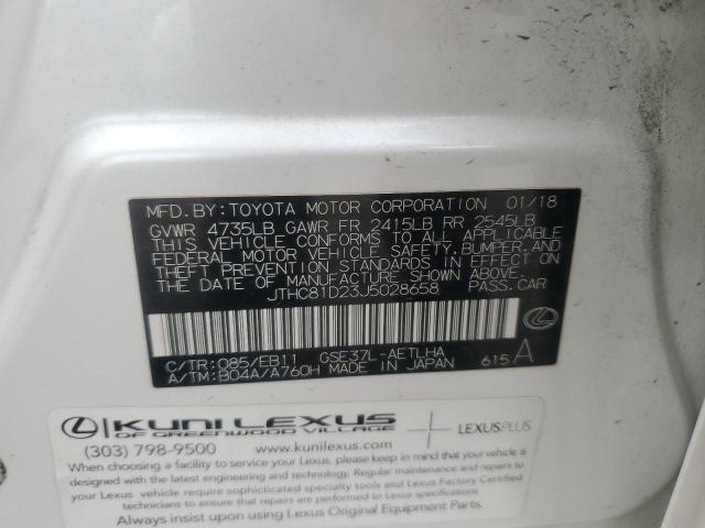 2018 LEXUS IS 300 - JTHC81D23J5028658