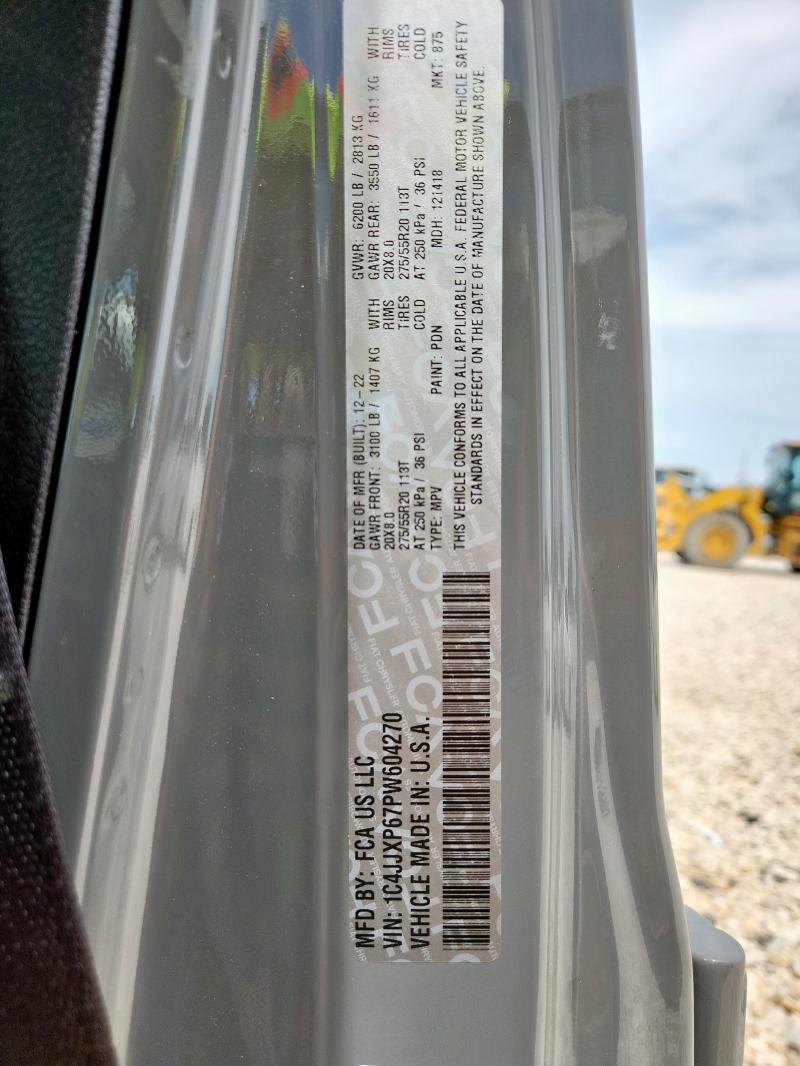 2023 JEEP WRANGLER S 1C4JJXP67PW604270