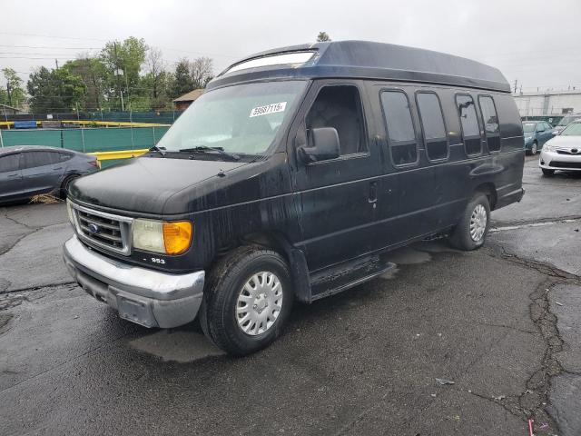 FORD ECONOLINE 2005 black extended gas 1FDNS24L05HA65094 photo #1