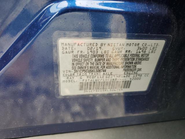 2019 NISSAN KICKS S - 3N1CP5CU5KL506744