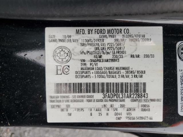 2010 FORD FUSION HYB #3172143306