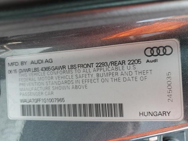 2016 AUDI A3 PREMIUM - WAUA7GFF1G1007965