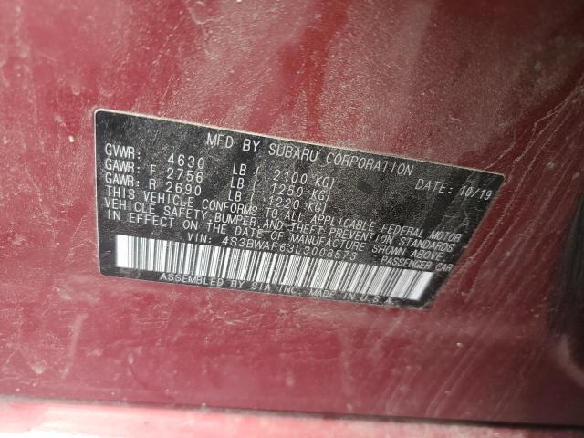 2020 SUBARU LEGACY SPO 4S3BWAF63L3008573
