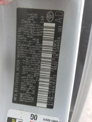 2015 TOYOTA COROLLA L - 2T1BURHE9FC453792