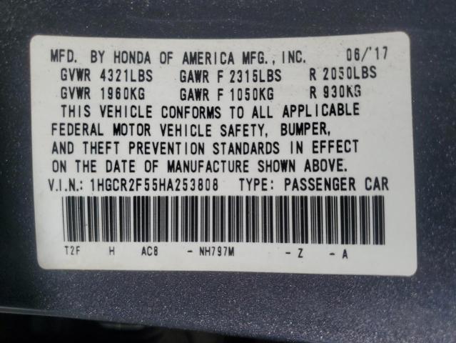 2017 HONDA ACCORD SPO - 1HGCR2F55HA253808